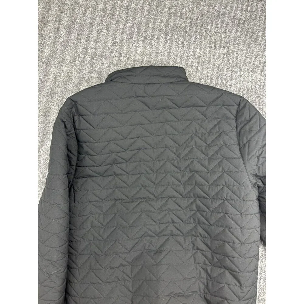 Rainforest Jacket Mens Medium Black Quilted Insulated Full Zip‎ Pockets RF2521